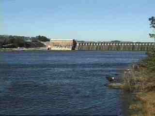 Lay Dam on the Coosa River in Alabama, the 1914 hydroelectric dam that created Lay Lake